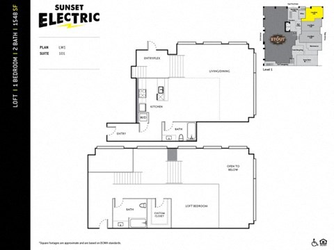 Sunset Electric Mezzanine Floor Plan